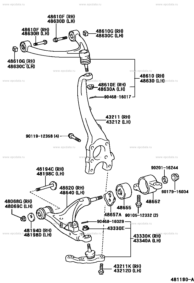 FRONT AXLE ARM & STEERING KNUCKLE
