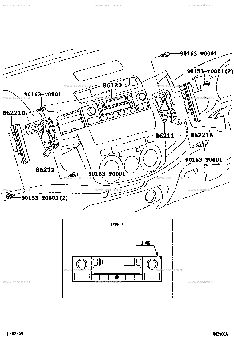 Radio & tape player for Toyota Hilux KUN25L - Amayama