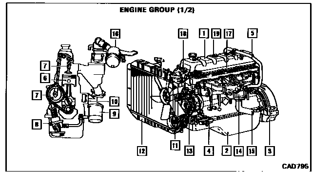 Engine, fuel system and tools for Toyota Land Cruiser VDJ79R-TJMNYQ3 ...