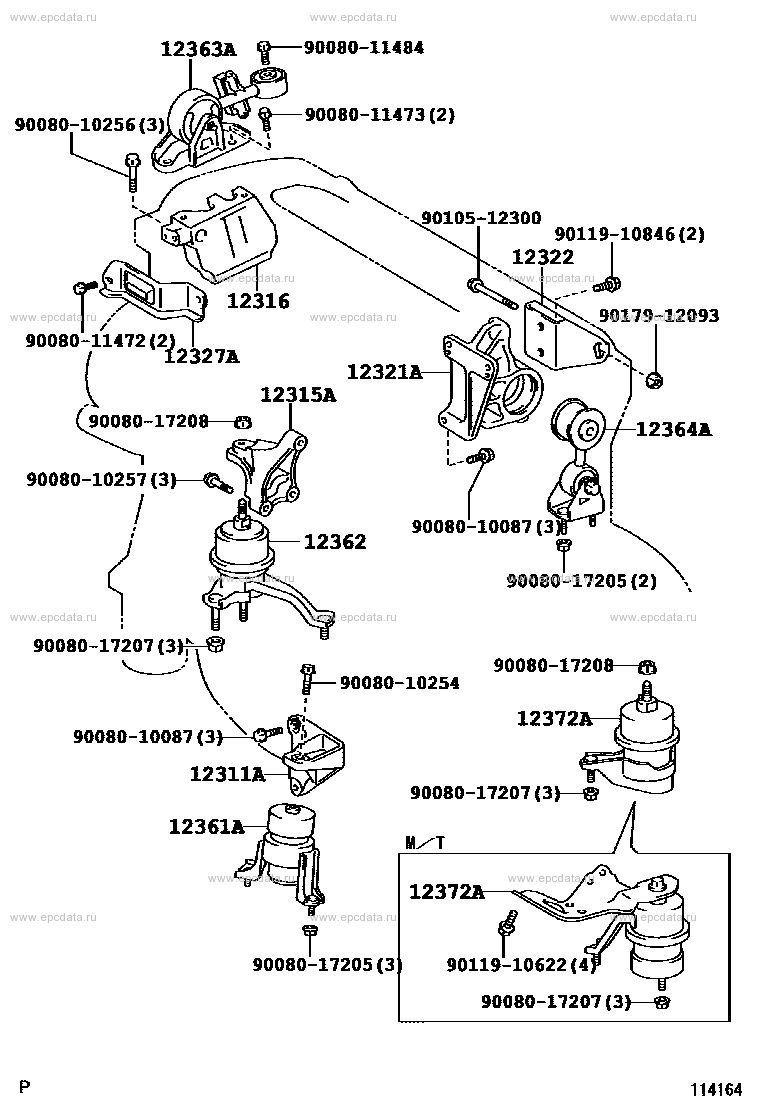 Toyota Camry XV40 mounting, 7 generation 01.2006 - 05.2009 - Toyota Car ...