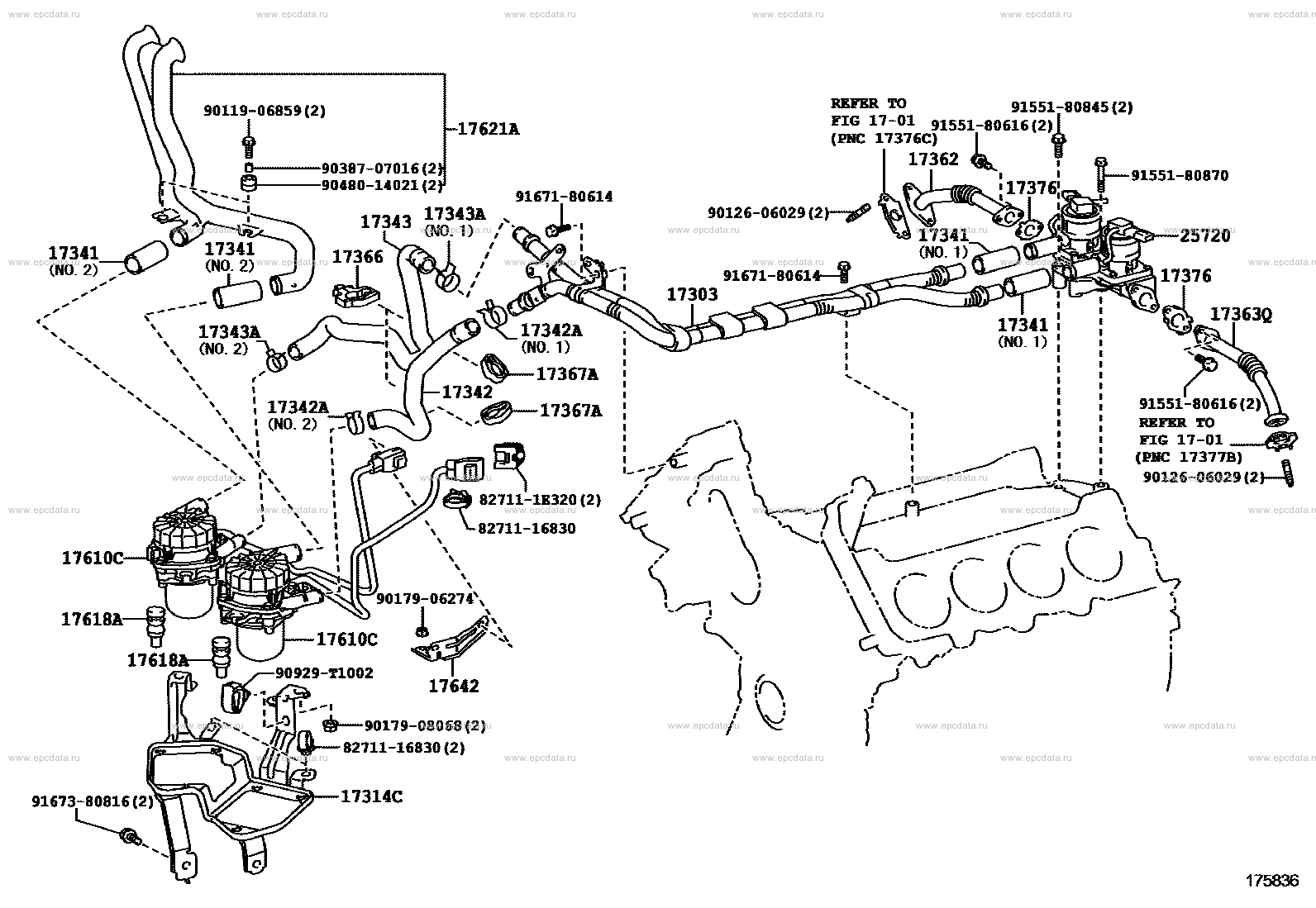 Manifold Air Injection System For Toyota Land Cruiser 200, 11 