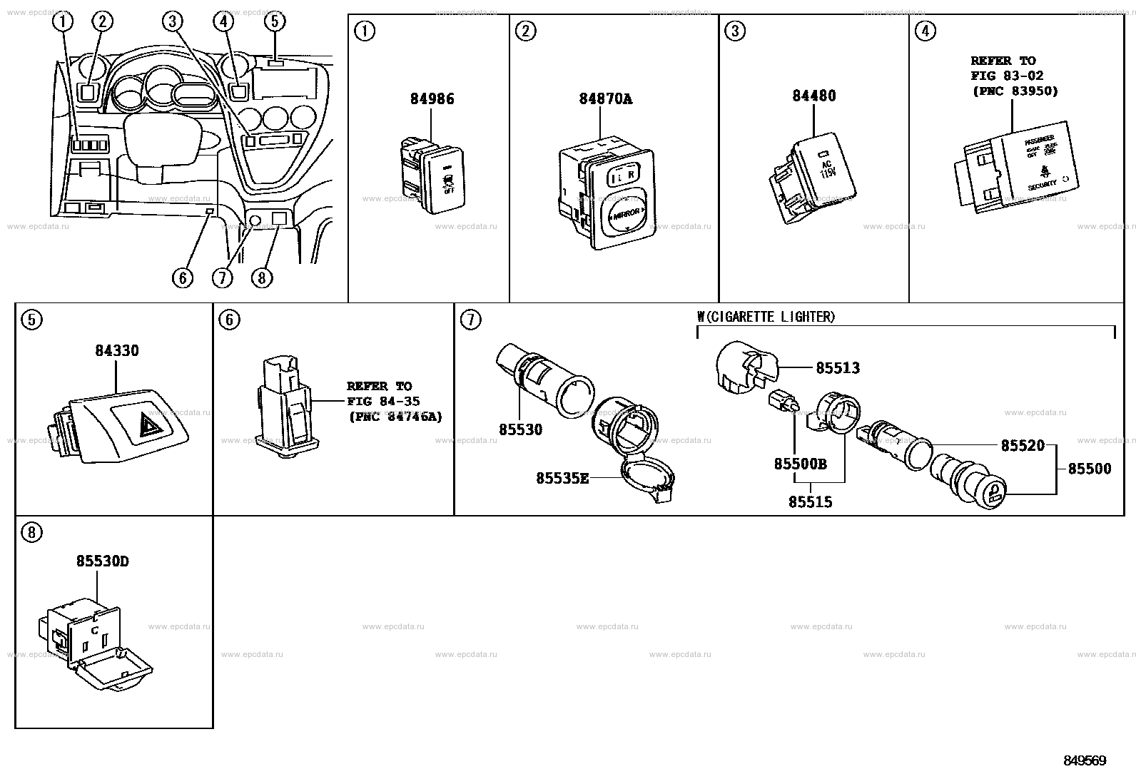 Switch Relay Computer For Toyota Corolla E Generation Toyota Car