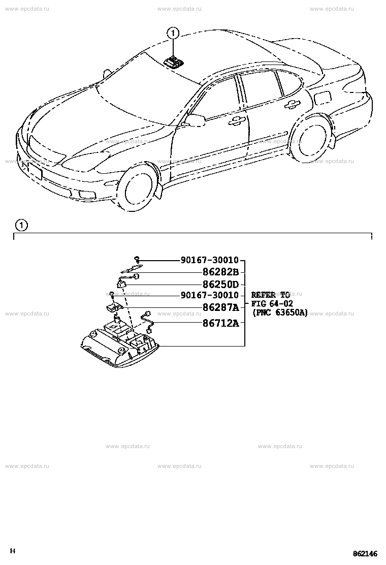 Телефон для Toyota Solara XV30, 2 поколение 07.2003 - 05.2006 - Запчасти  для Toyota - Каталоги оригинальных запчастей - Амаяма (Amayama)