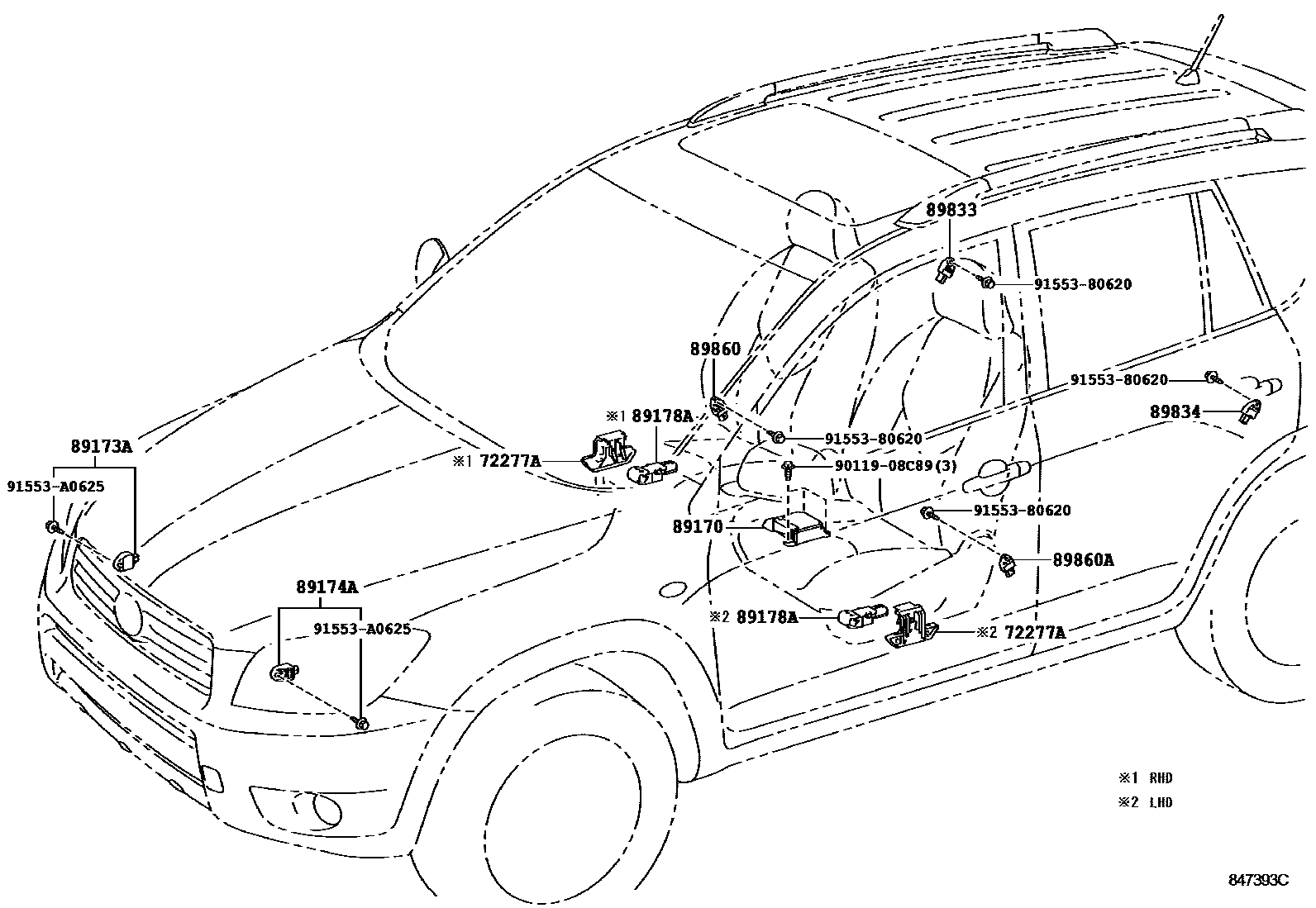 Подушка безопасности на Toyota РАВ4 ACA30L - Запчасти - Амаяма (Amayama)