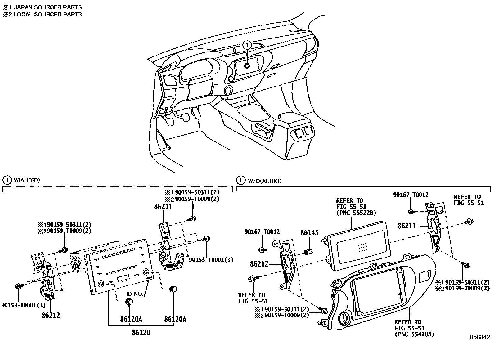 Radio receiver & amplifier & condenser на Toyota Hilux GUN126R -  Автозапчасти - Амаяма (Amayama)