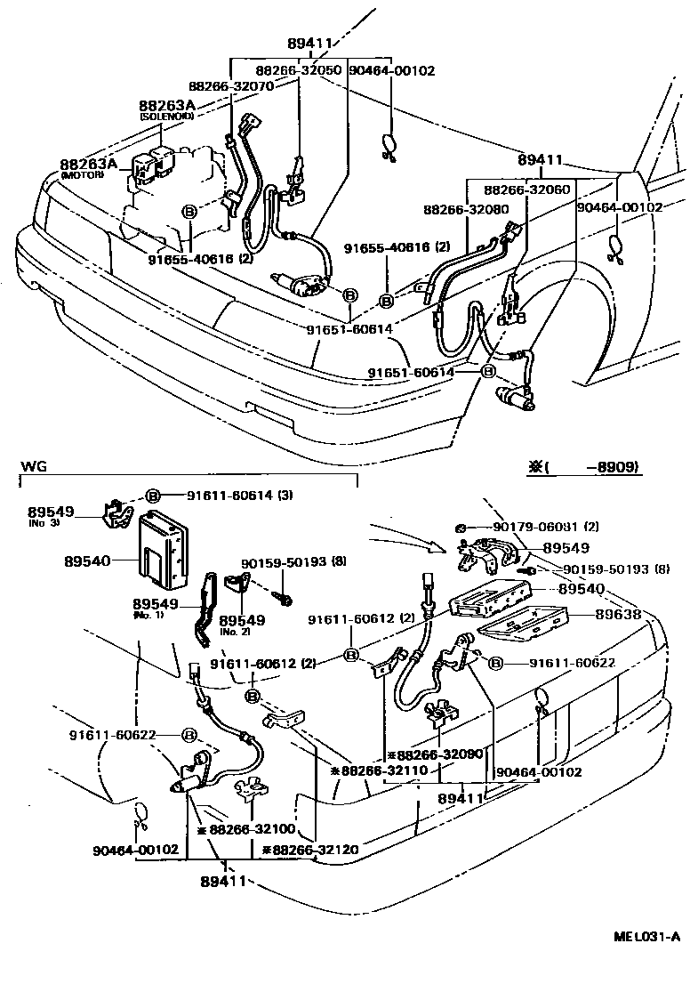 ABS и VCS на Toyota Камри VZV21L - Запчасти - Амаяма (Amayama)