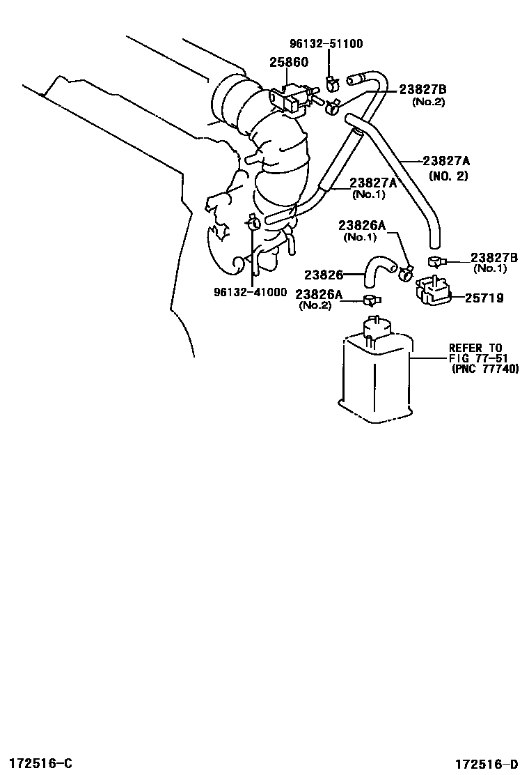 Engine Vacuum Hose Diagram Rav4 2008