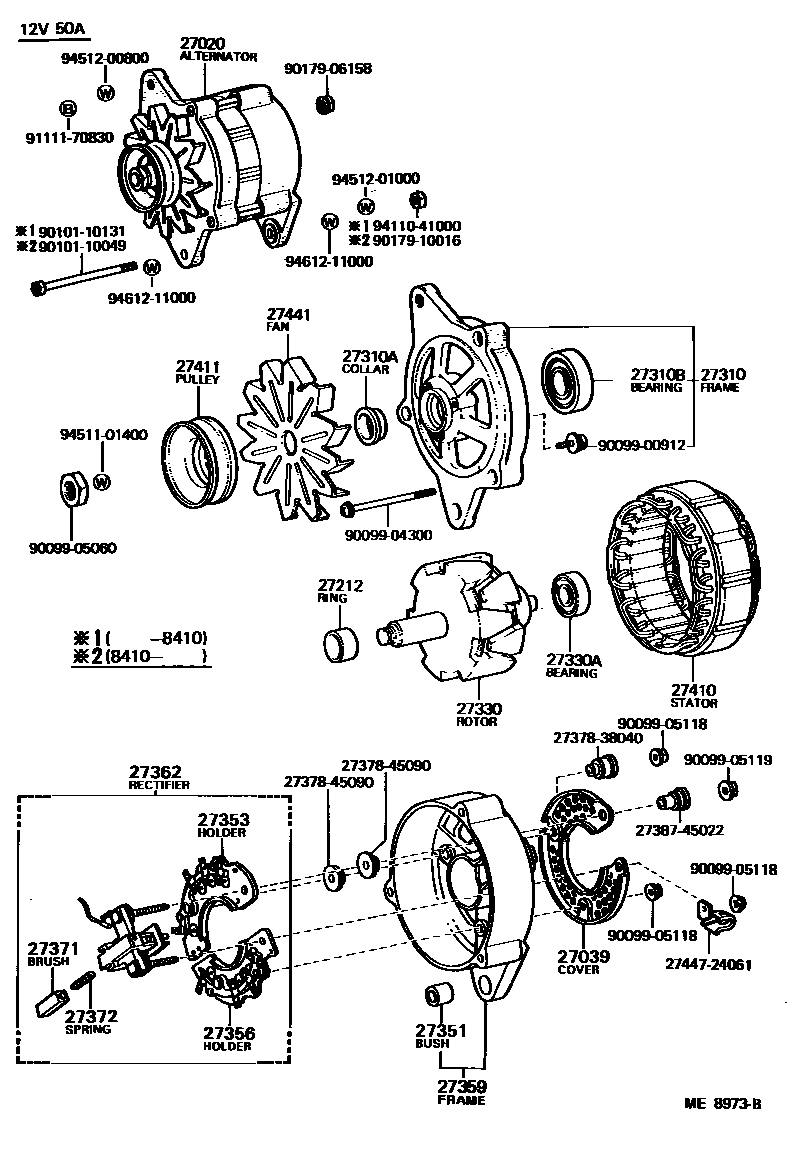 Alternator for Toyota Land Cruiser FJ40LV - Auto parts - Amayama