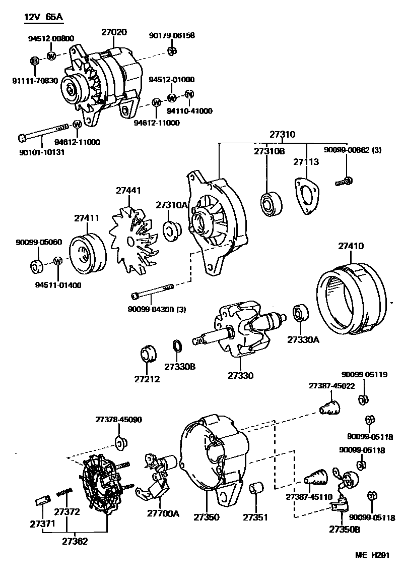 Alternator for Toyota Land Cruiser FJ40LV - Auto parts - Amayama