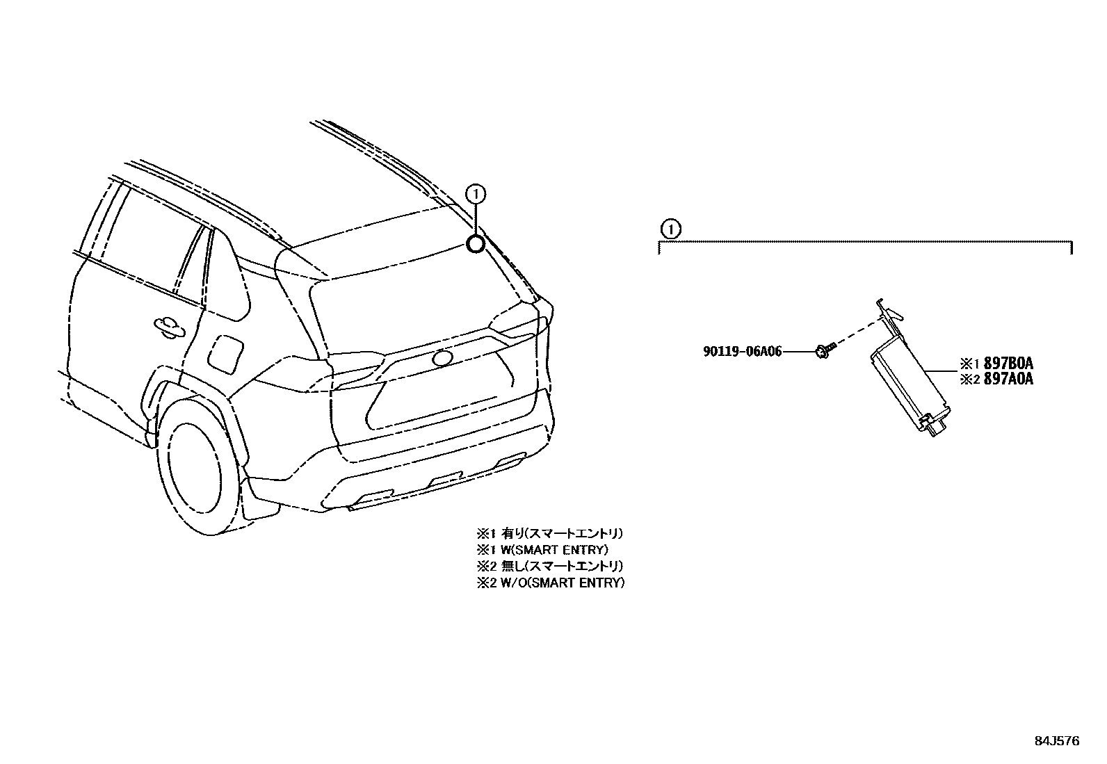 Tire pressure warning system for Toyota RAV4 MXAA52L - Genuine