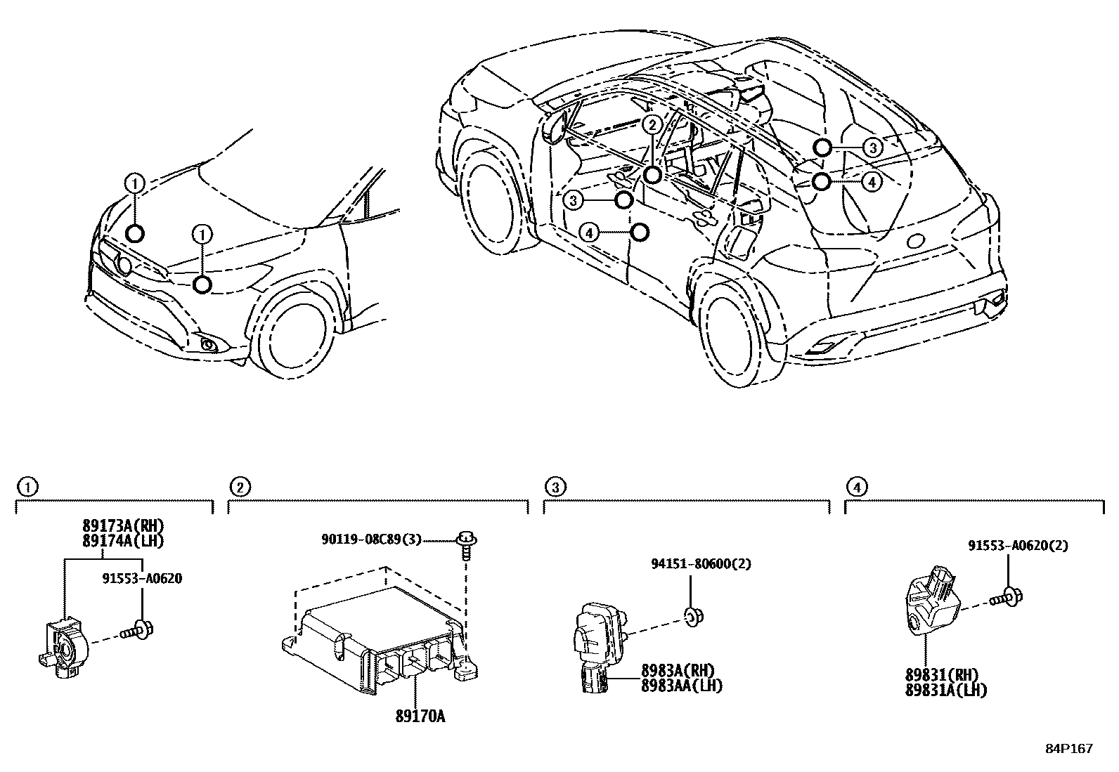 Подушка безопасности на Тойота Corolla MXGA10R - Автозапчасти - Амаяма ( Amayama)