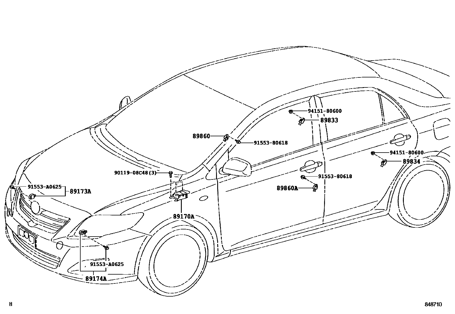 Подушка безопасности на Тойота Corolla ZRE152R - Автозапчасти - Амаяма  (Amayama)