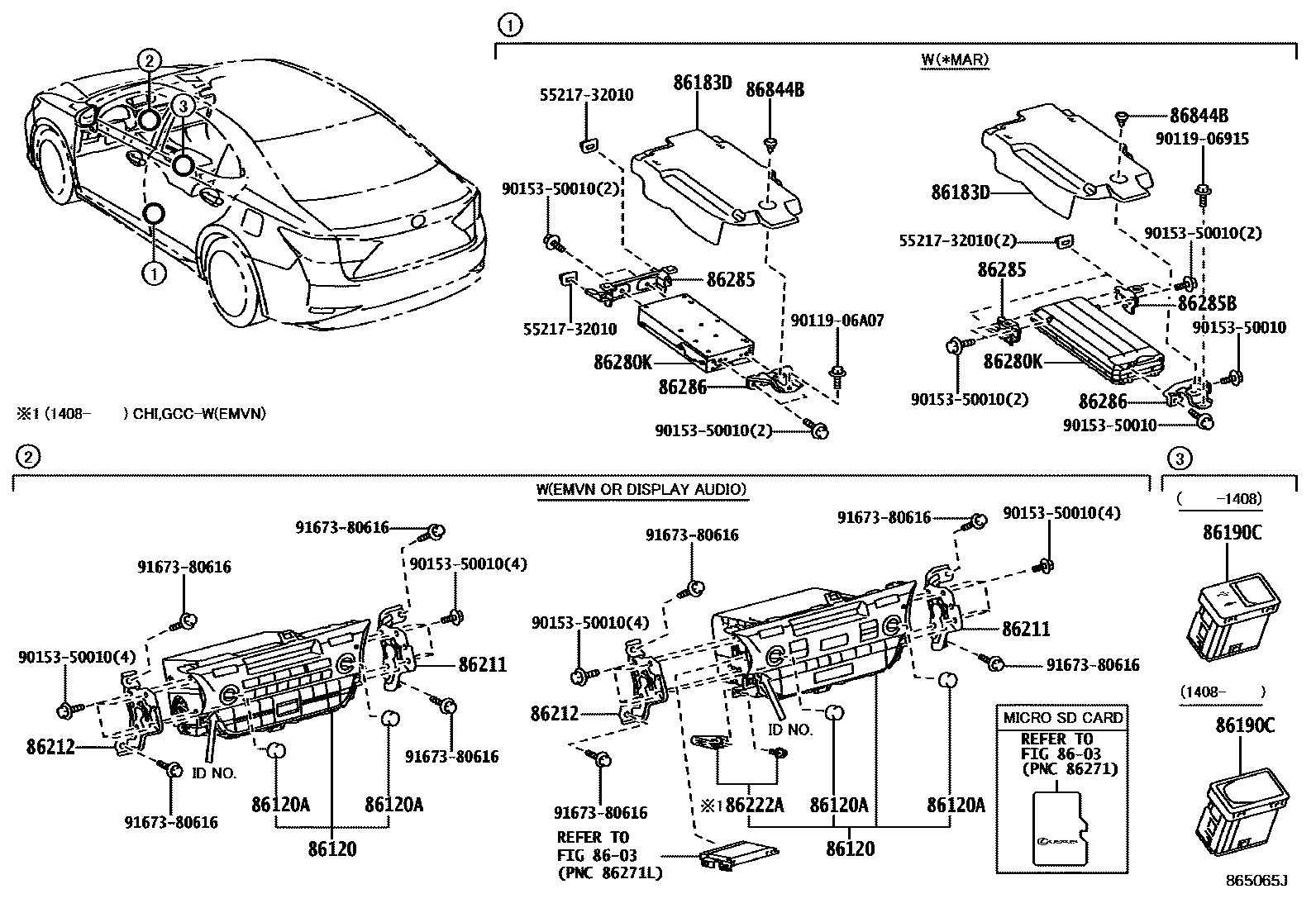 Radio receiver & amplifier & condenser на Lexus ES200 GSV60R - Запчасти -  Амаяма (Amayama)