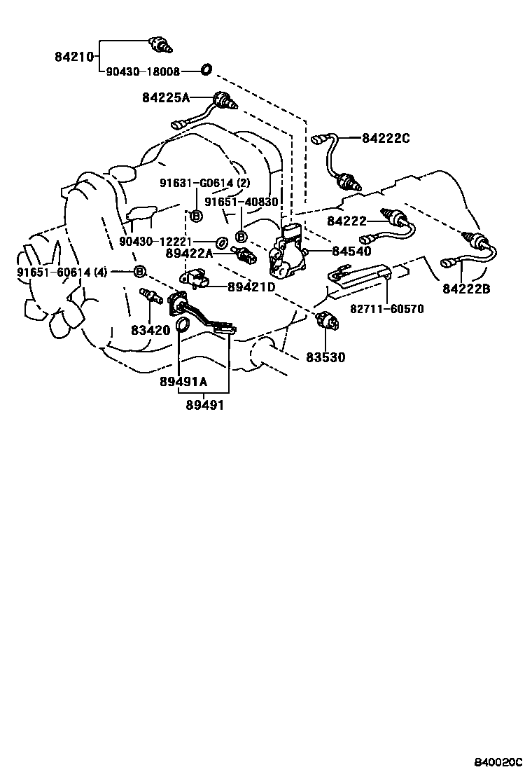 Switch & relay & computer for Toyota Land Cruiser Prado KZJ90L