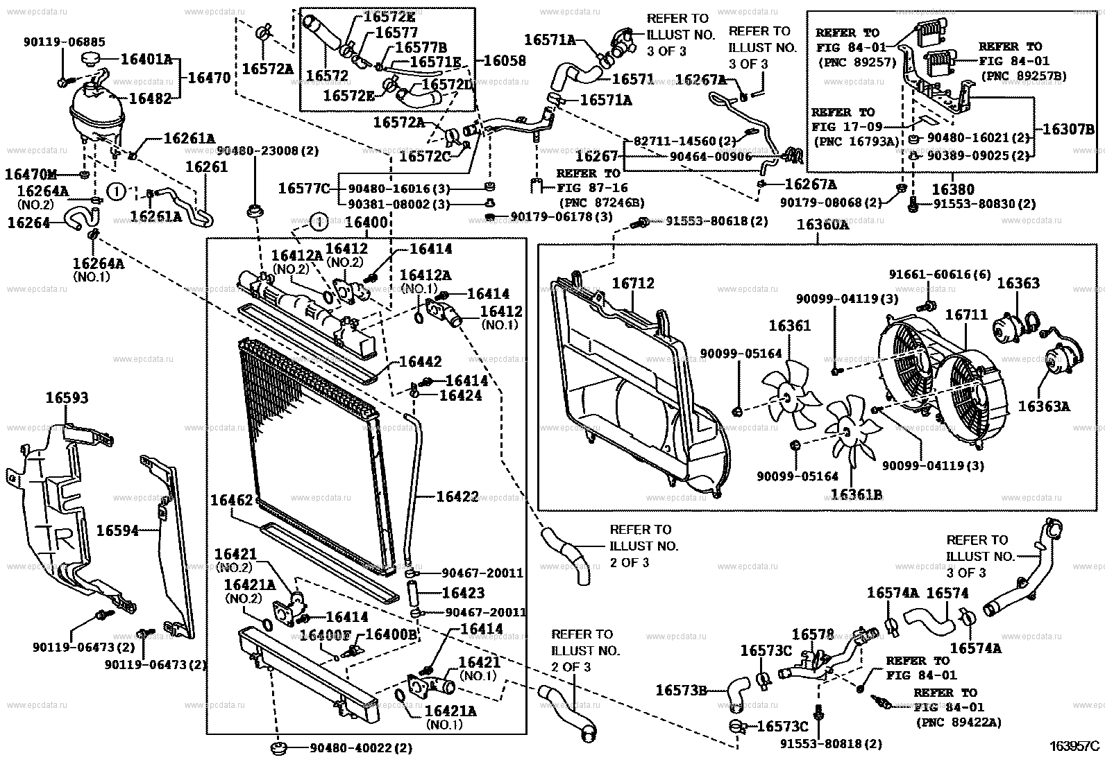 Radiator & water outlet for Toyota Regius Ace H200, 2 generation