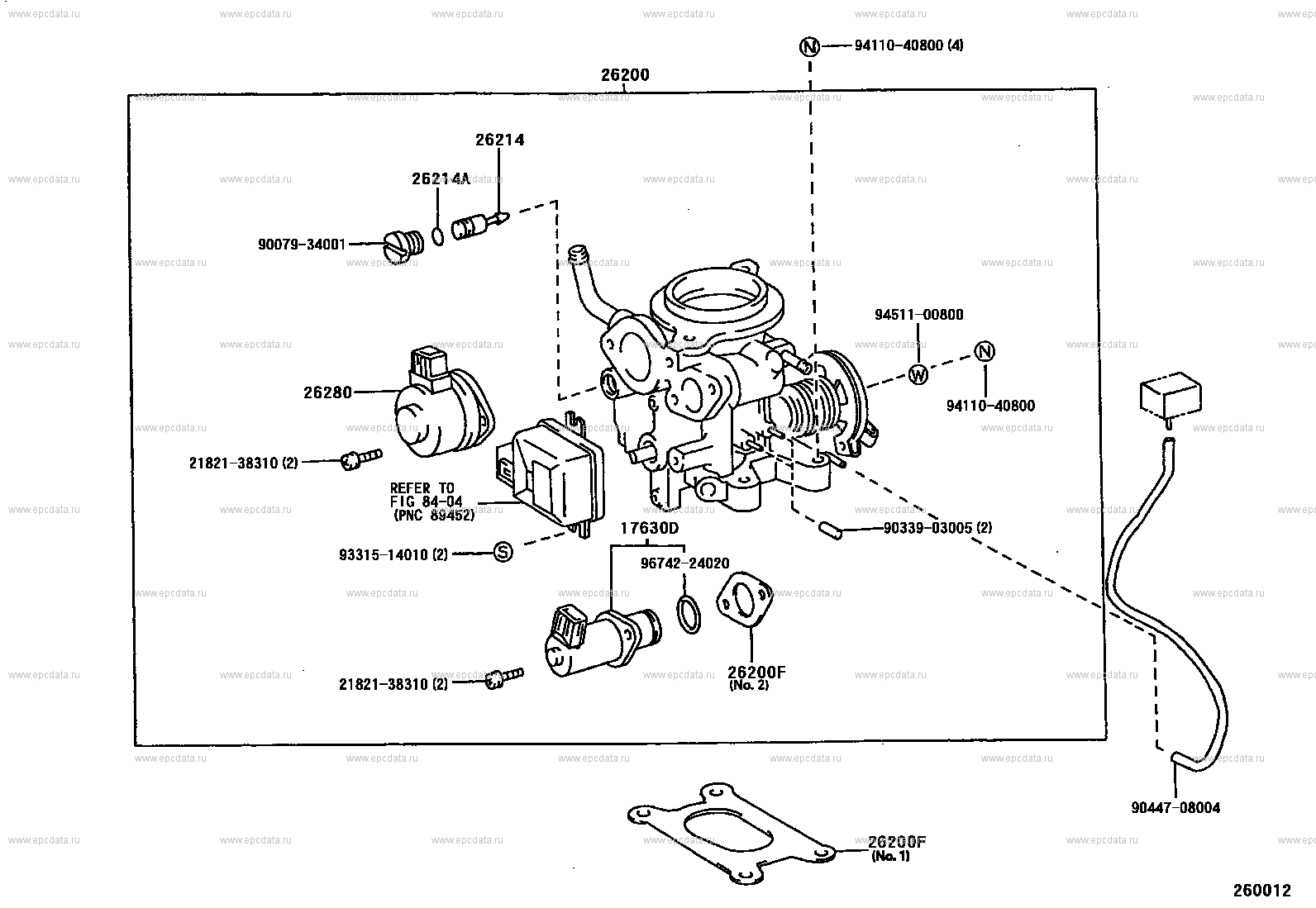 Lpg Carburetor For Toyota Crown S150 10 Generation Restyling 07 1997