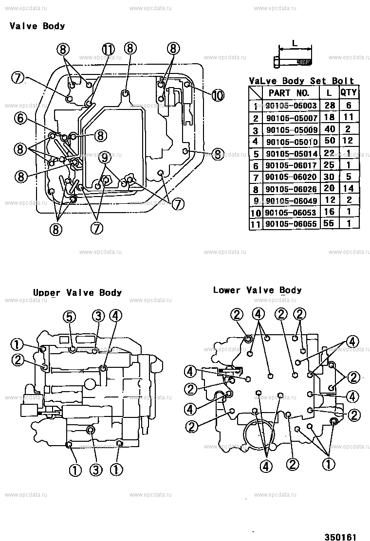 Valve Body Parts Tray w 30 Compartments, Atec Trans-Tool