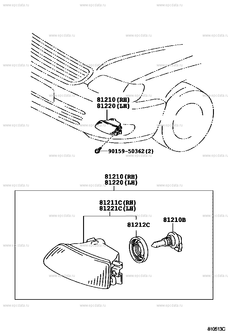 fog-lamp-for-toyota-celsior-xf20-2-generation-restyling-08-1997-07