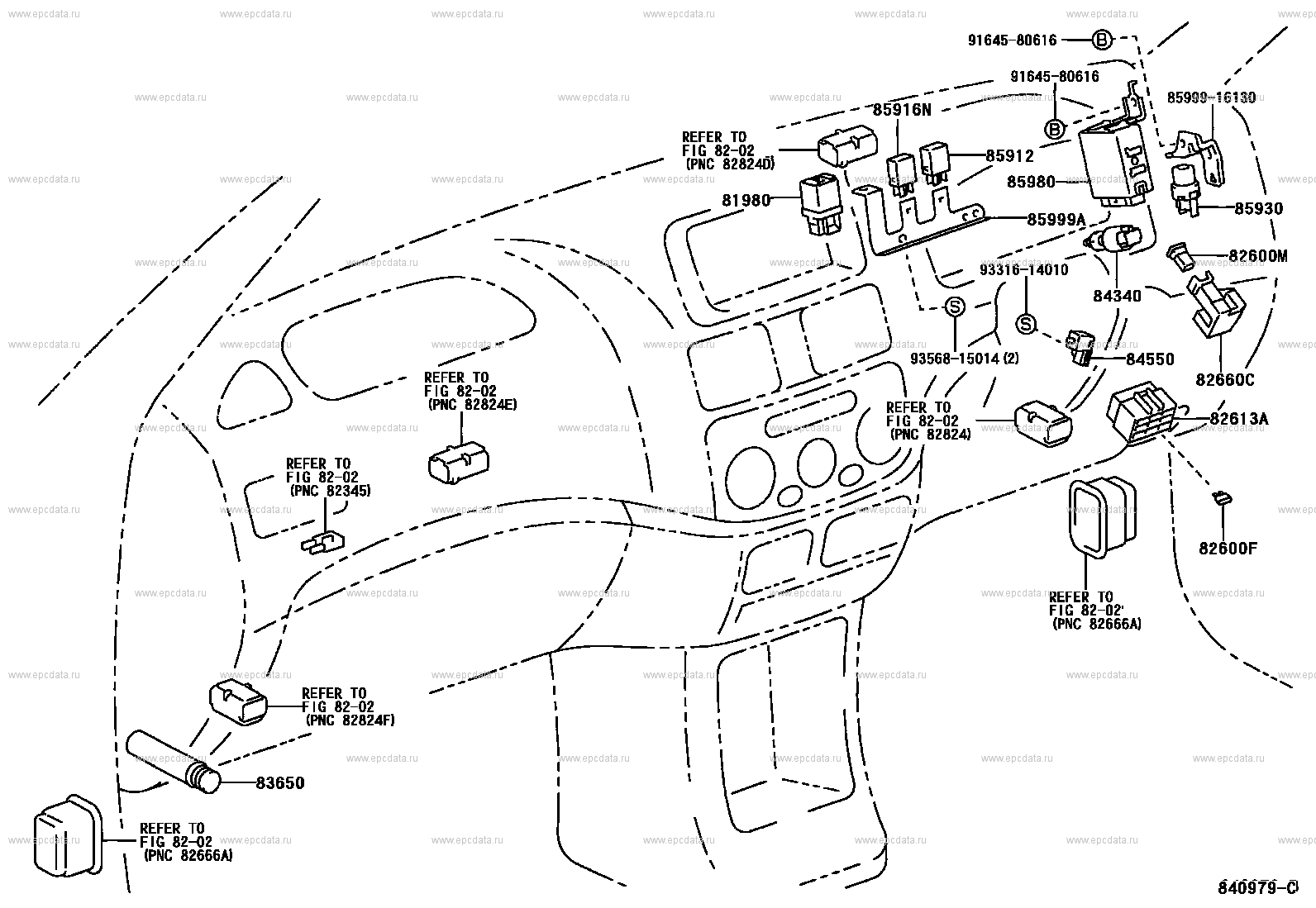 Switch & relay & computer for Toyota Raum Z10, 1 generation