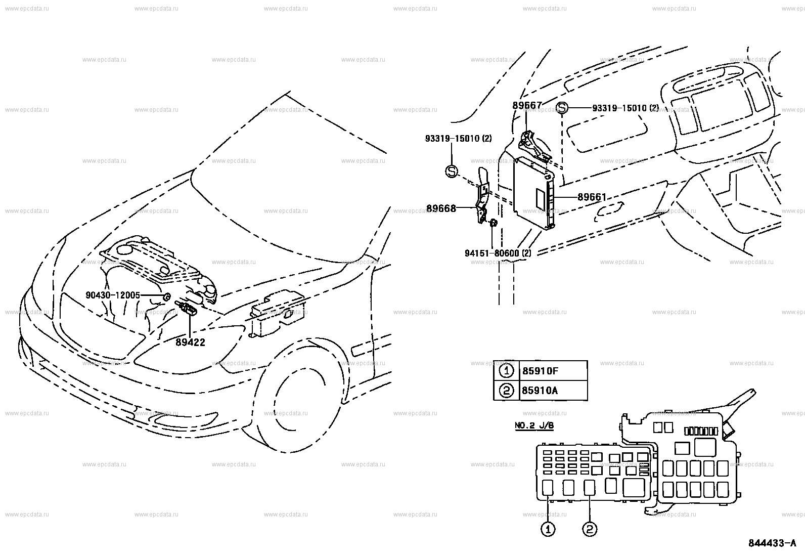 Toyota Camry XV30 electronic fuel injection system, 6 generation 07. ...