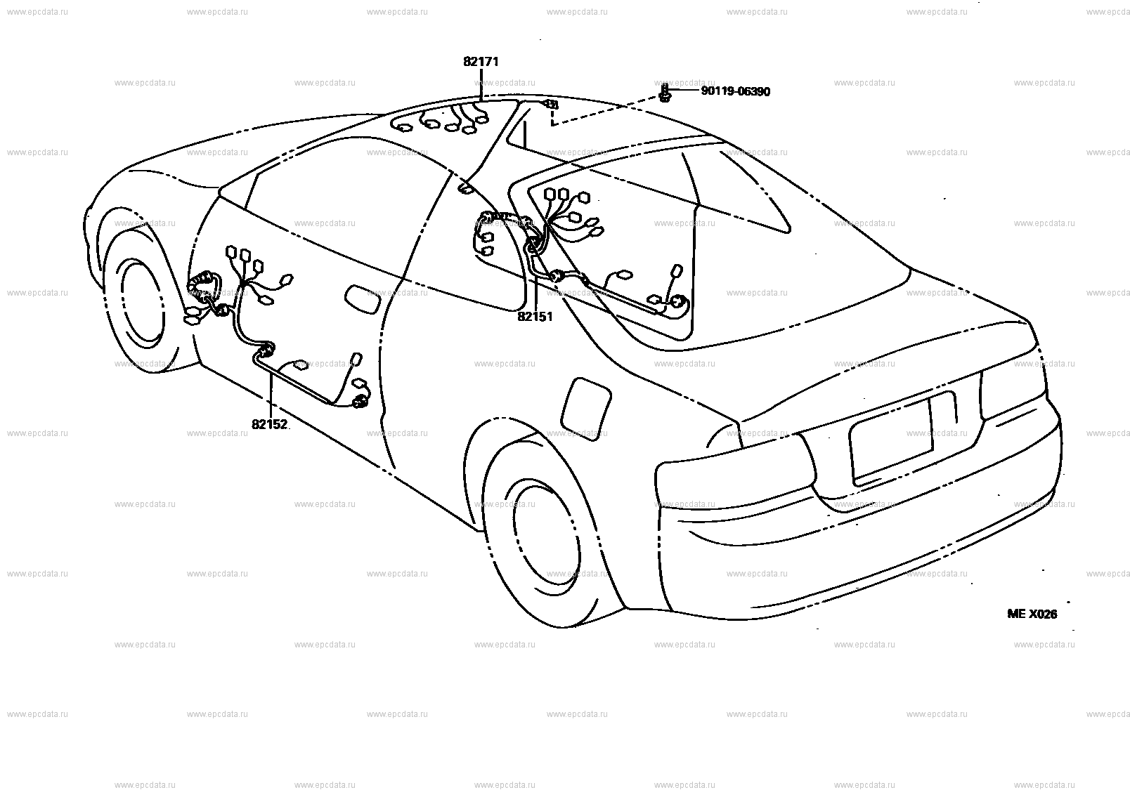 Toyota Celica  1995 1996 1997 1998 1999  3  6   T200    