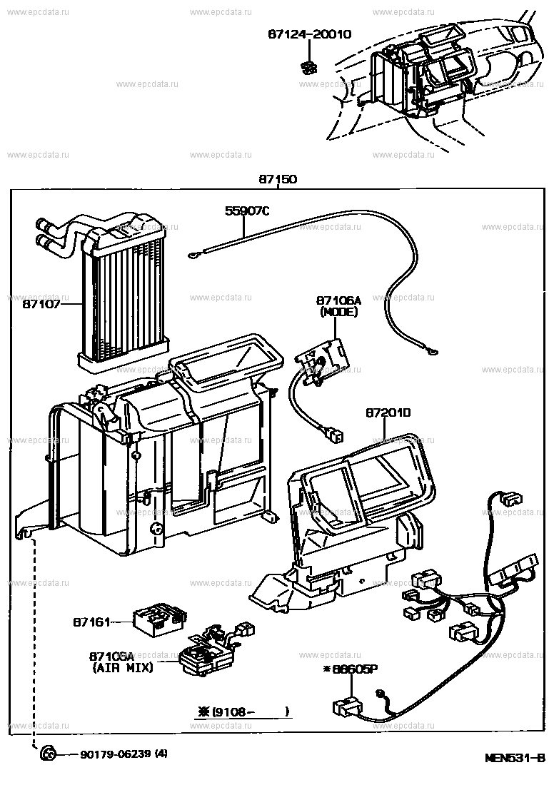 HEATING & AIR CONDITIONING - HEATER UNIT & BLOWER