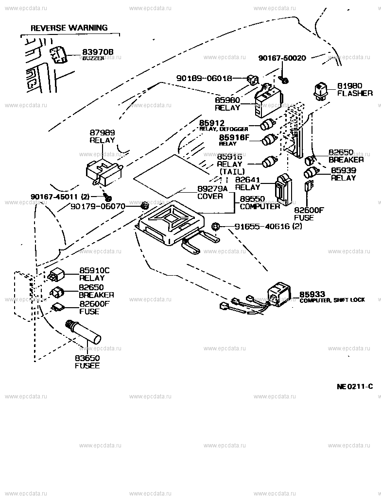 Switch Relay Computer For Toyota Corolla Levin E Generation Toyota