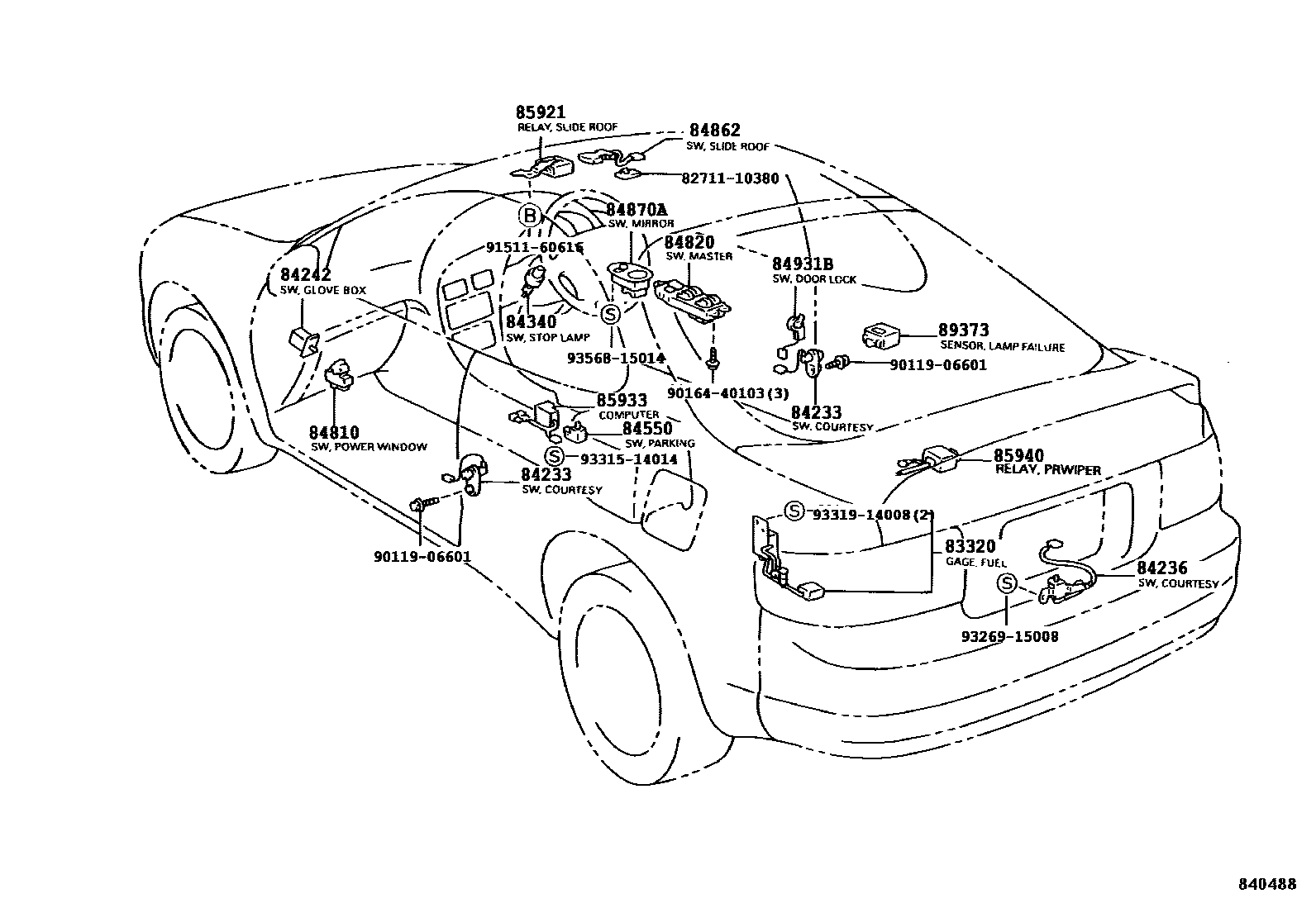 Схема toyota celica st202