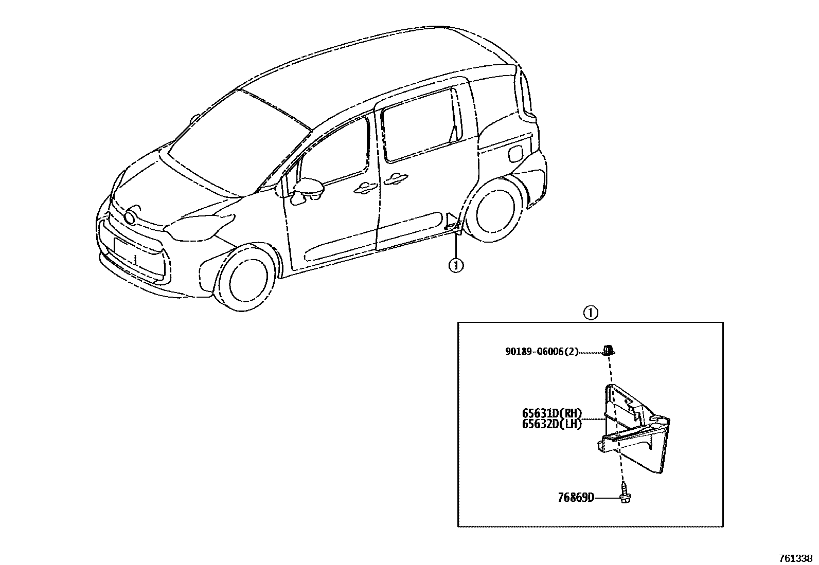 Брызговики и спойлер на Toyota Сиента MXPL10G - Запчасти - Амаяма (Amayama)