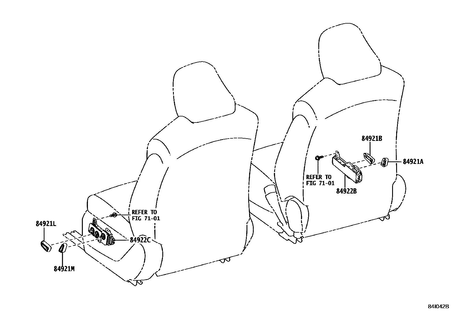 Switch & relay & computer for Toyota Camry AXVH75 - Genuine parts 