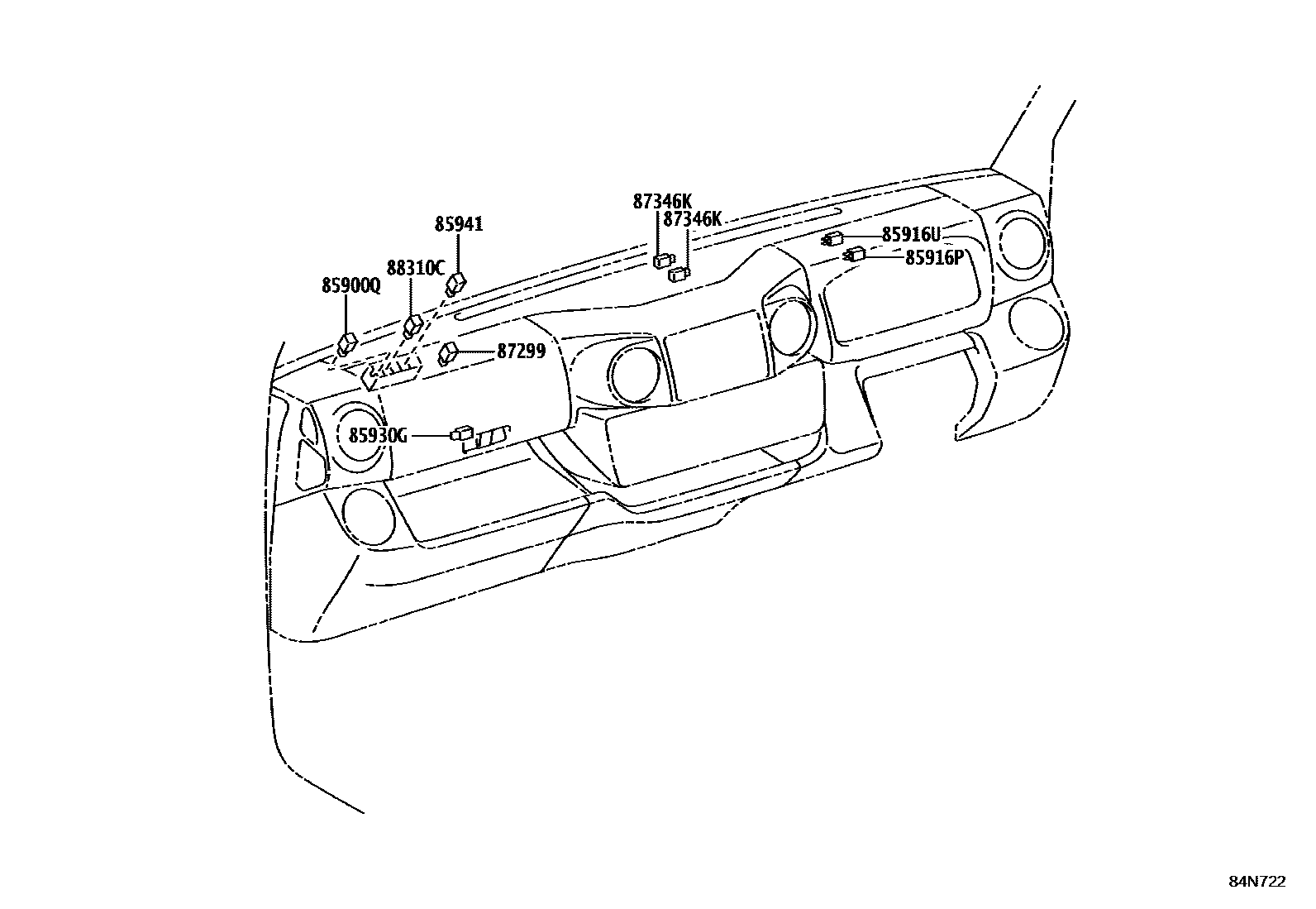 Switch & relay & computer for Toyota Dyna GDY231 - Auto parts 