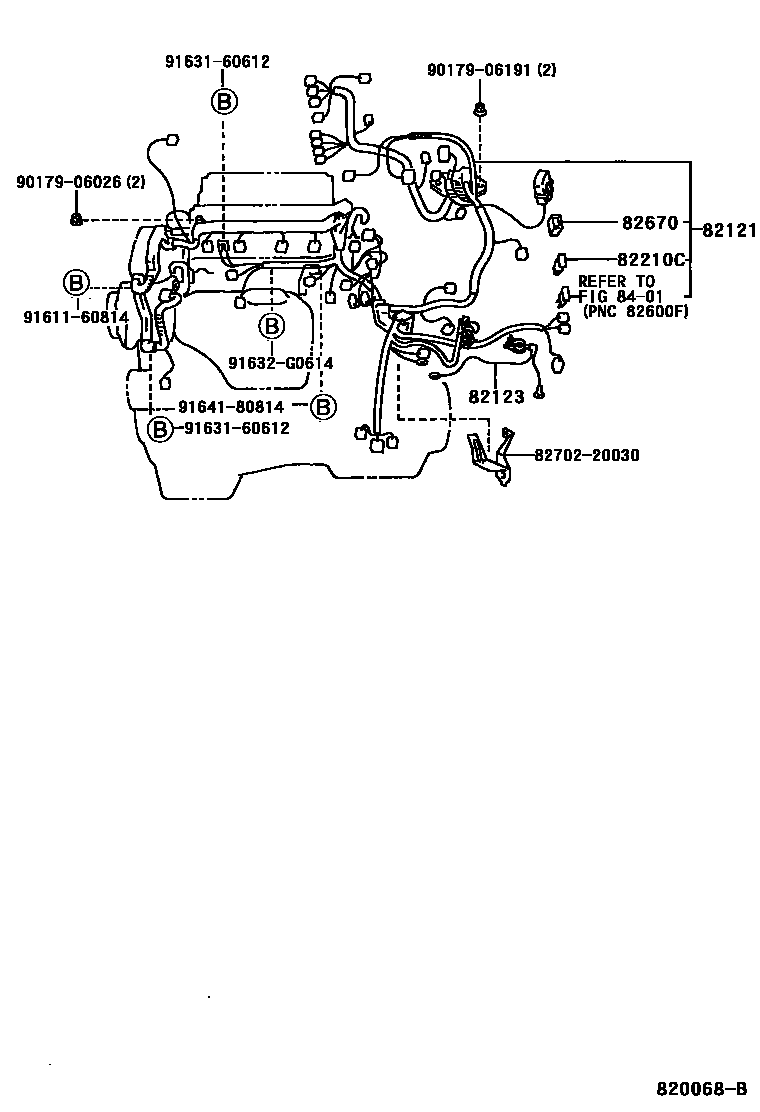 (9309-    )200GT,GT4WD,TRG,TRG4ENGINE WIRE                        ILLUST NO. 2 OF 8