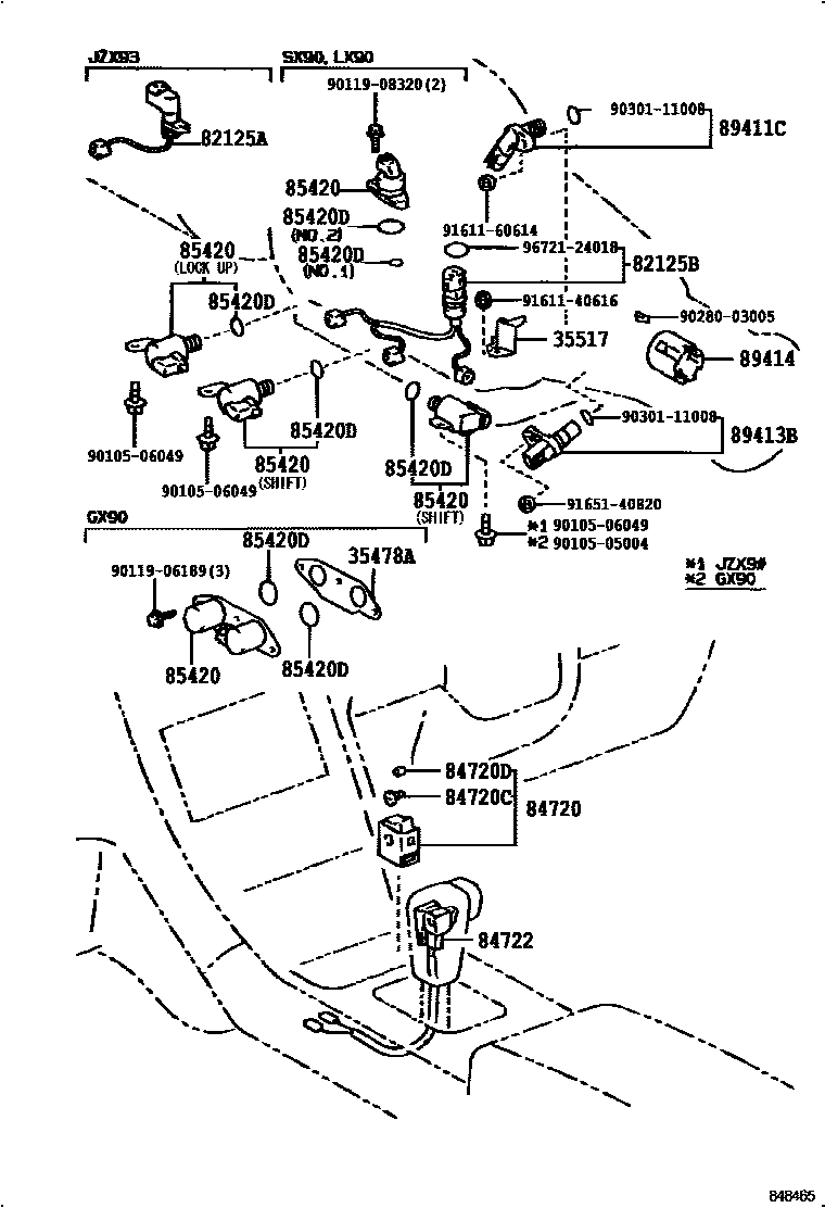 Overdrive & electronic controlled transmission for Toyota Mark II 