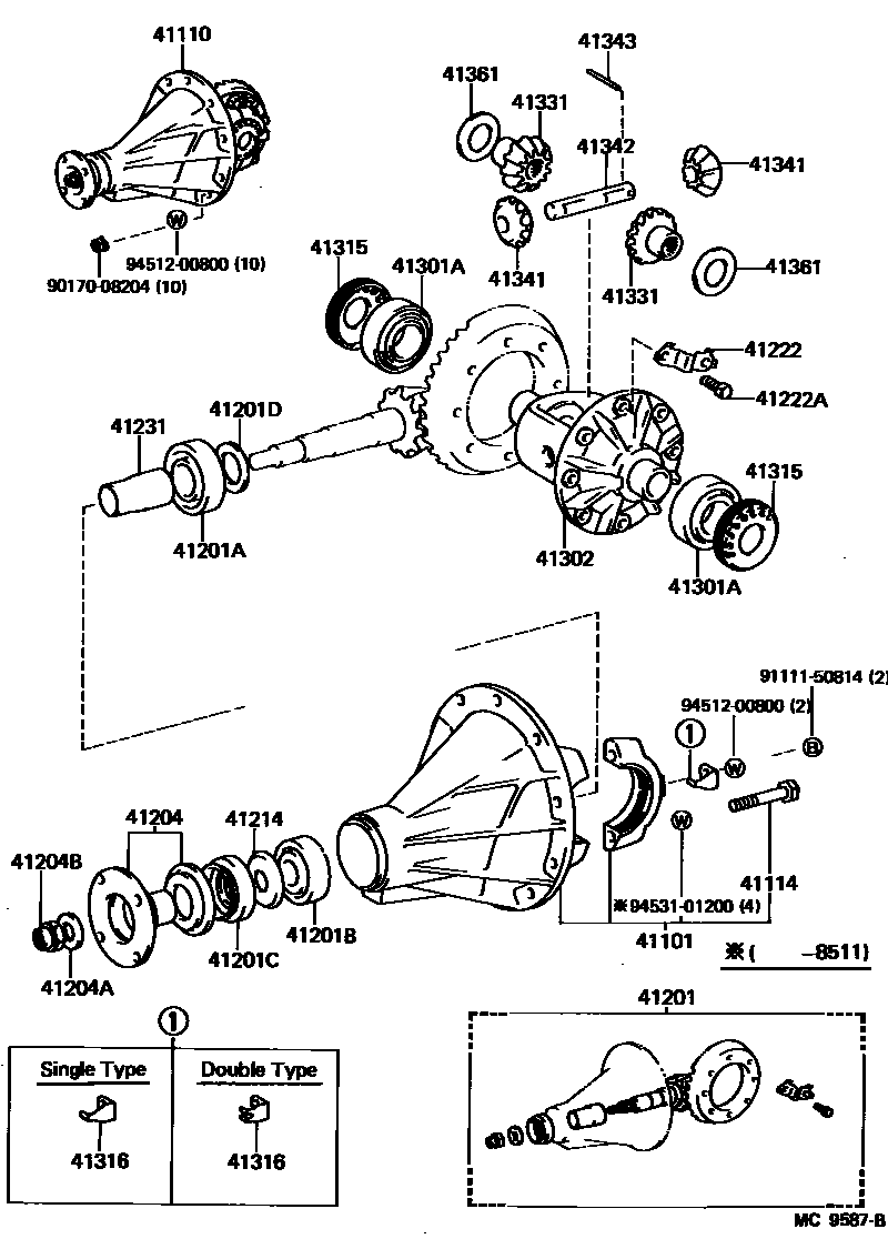 Ae86 ring clearance and pinion