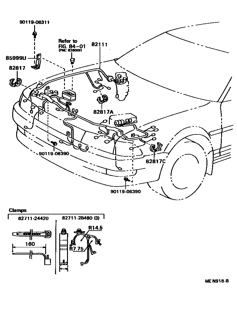(8909-    )ENGINE ROOM WIRE                   ILLUST NO. 1 OF 9