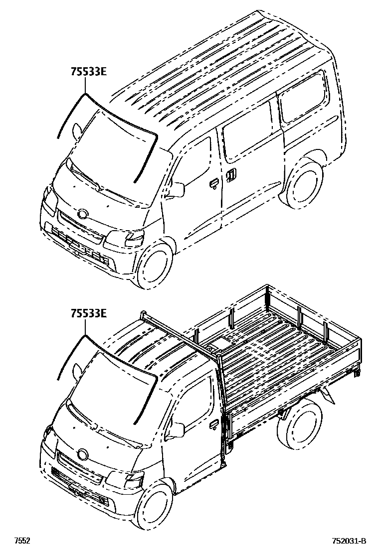 Moulding на Тойота Лит Айс S402M - Запчасти - Амаяма (Amayama)