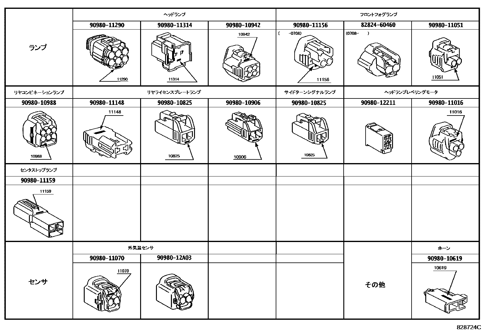 toyota bb bd2 connector ピアサイン 安い