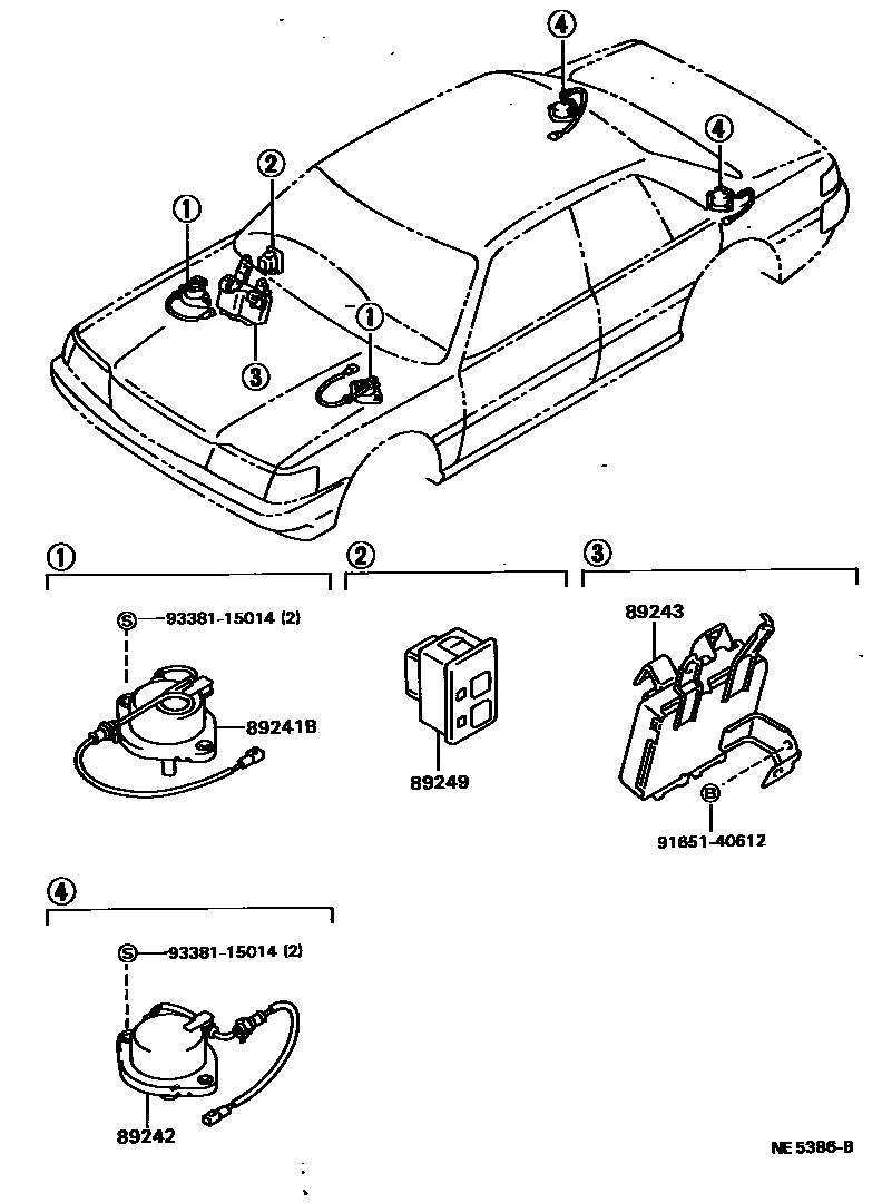 Electronic modulated suspension for Toyota Mark II GX81