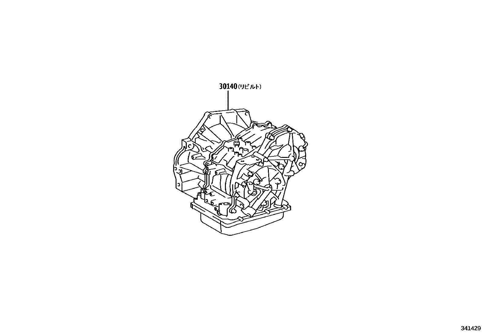 k&y様確認用 Transaxle assy(cvt) for Toyota Voxy ZRR80G-ARXEP, 01.2014