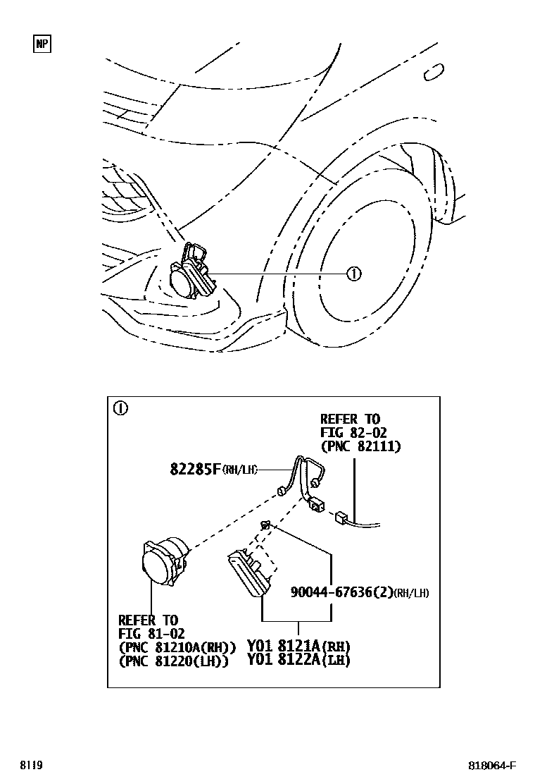 Daytime running lamp or illumination lamp for Toyota Tank/Roomy