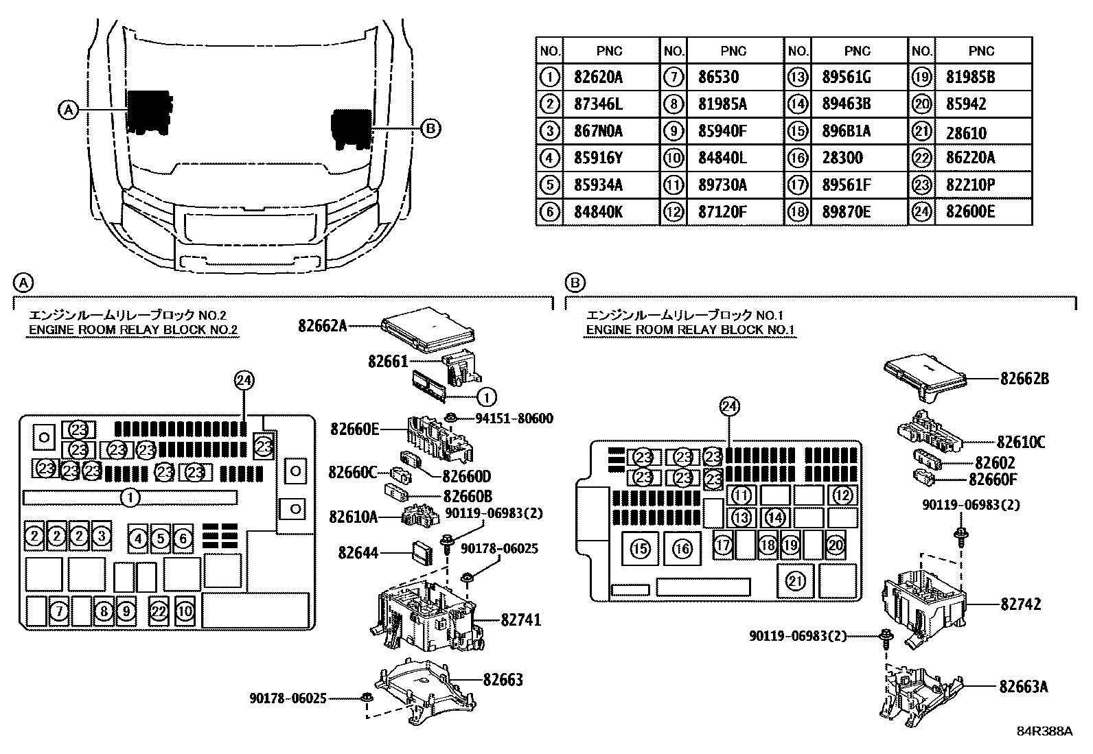 Switch & relay & computer for Toyota Land Cruiser GDJ250W-GZZFY