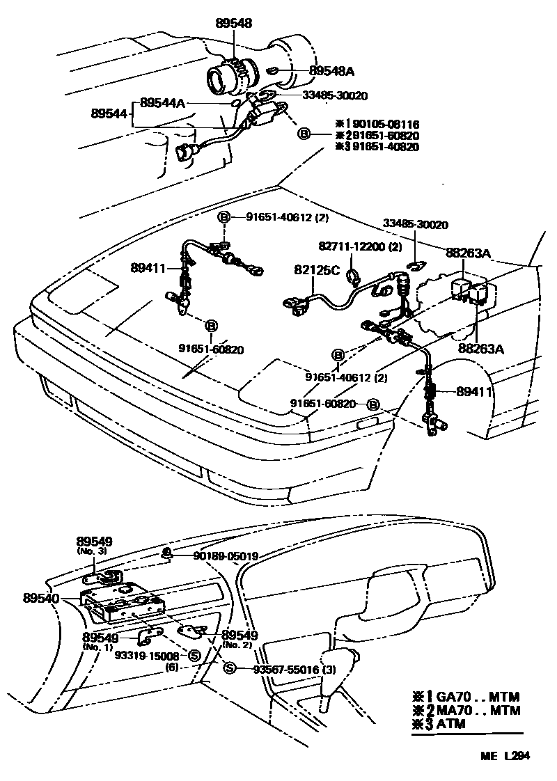 Abs & vsc for Toyota Supra JZA70-BJPZZ, 08.1990 - 05.1993 - Toyota