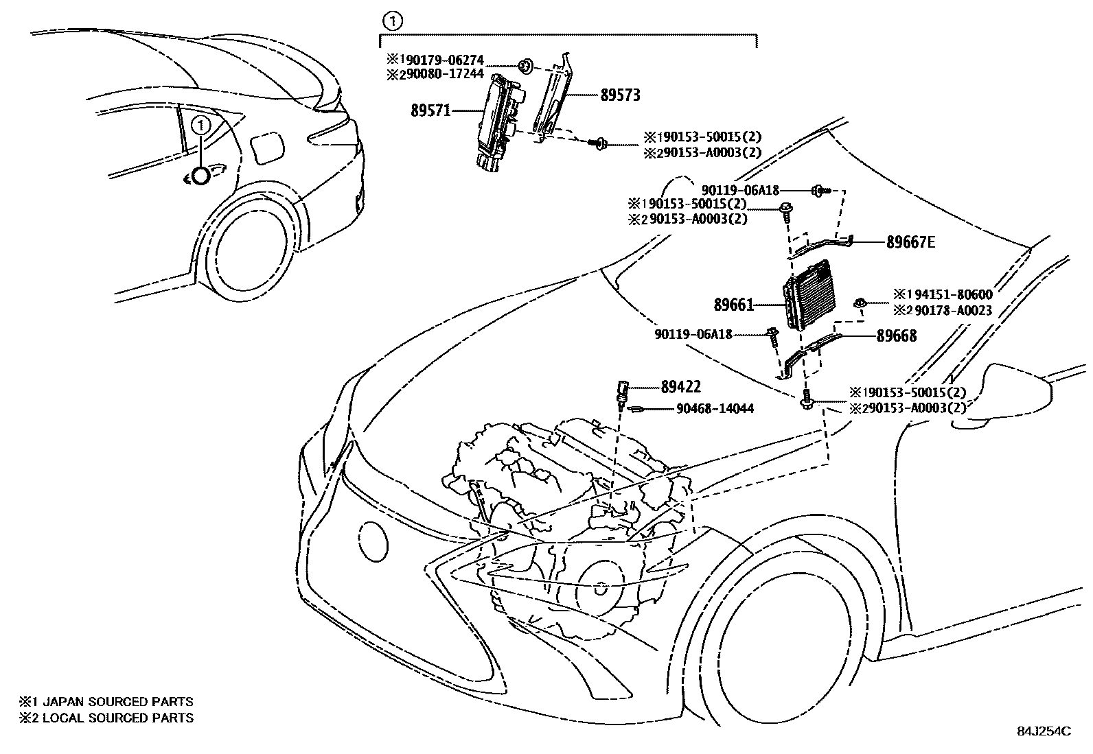 Электронная система впрыска топлива и электрика на Lexus ES300 / 330 GSZ10L  - Запчасти - Амаяма (Amayama)