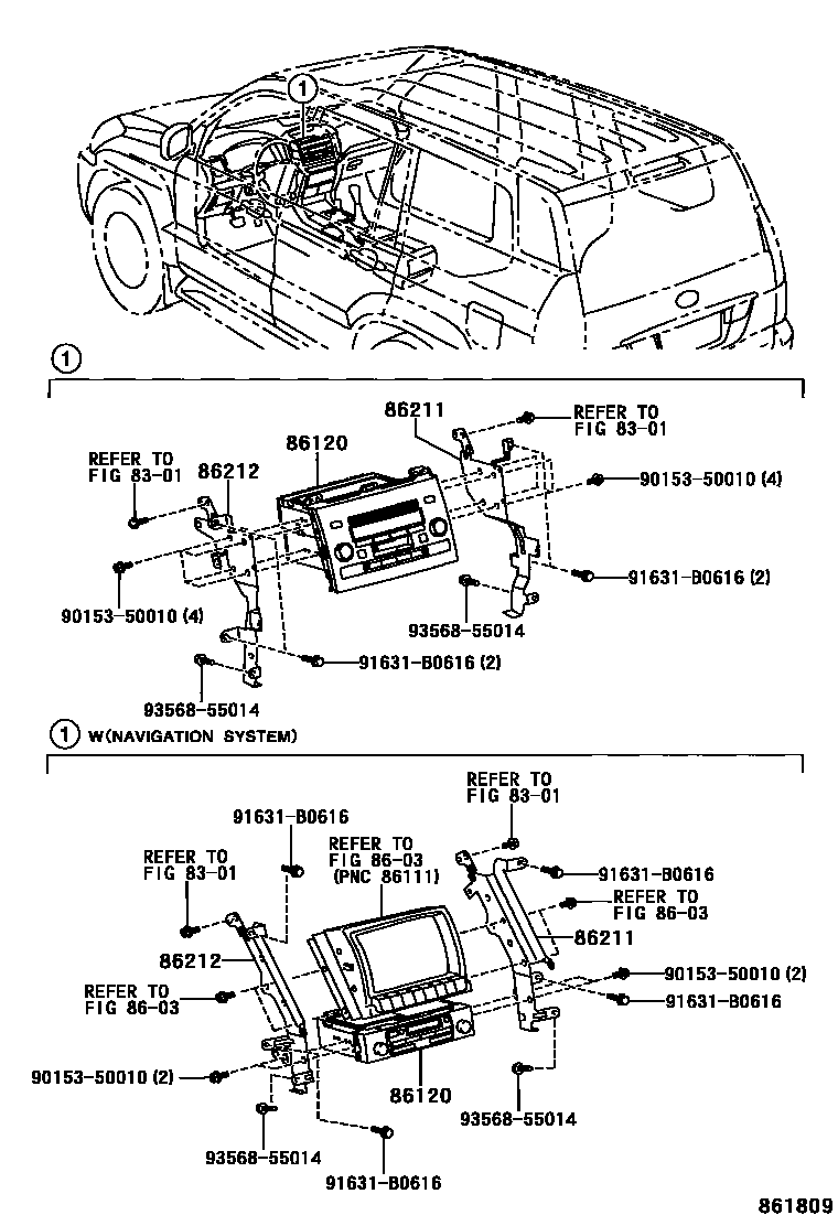 Radio receiver & amplifier & condenser на Lexus GX470 UZJ120L -  Автозапчасти - Амаяма (Amayama)