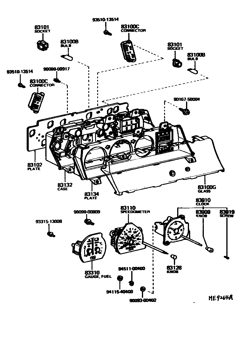 Meter for Toyota Corona RT135LG - Auto parts - Amayama