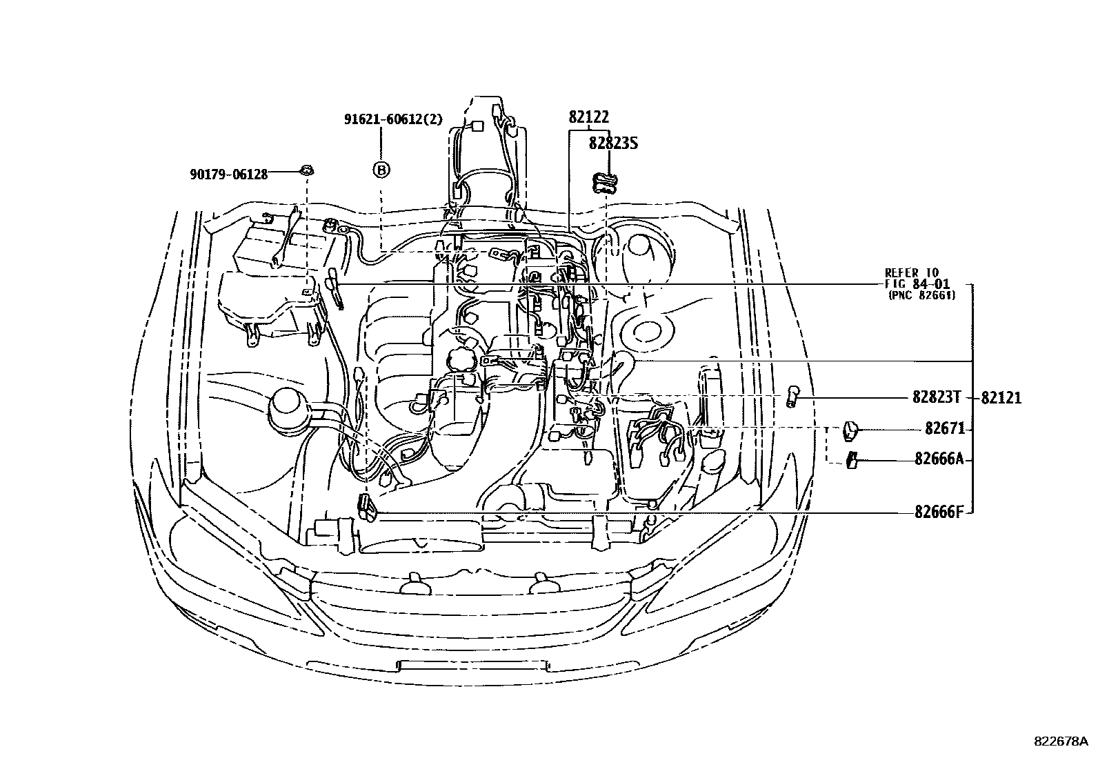 Wiring & clamp for Lexus IS200 XE10, 1 generation 10.1998 - 07.2005 ...