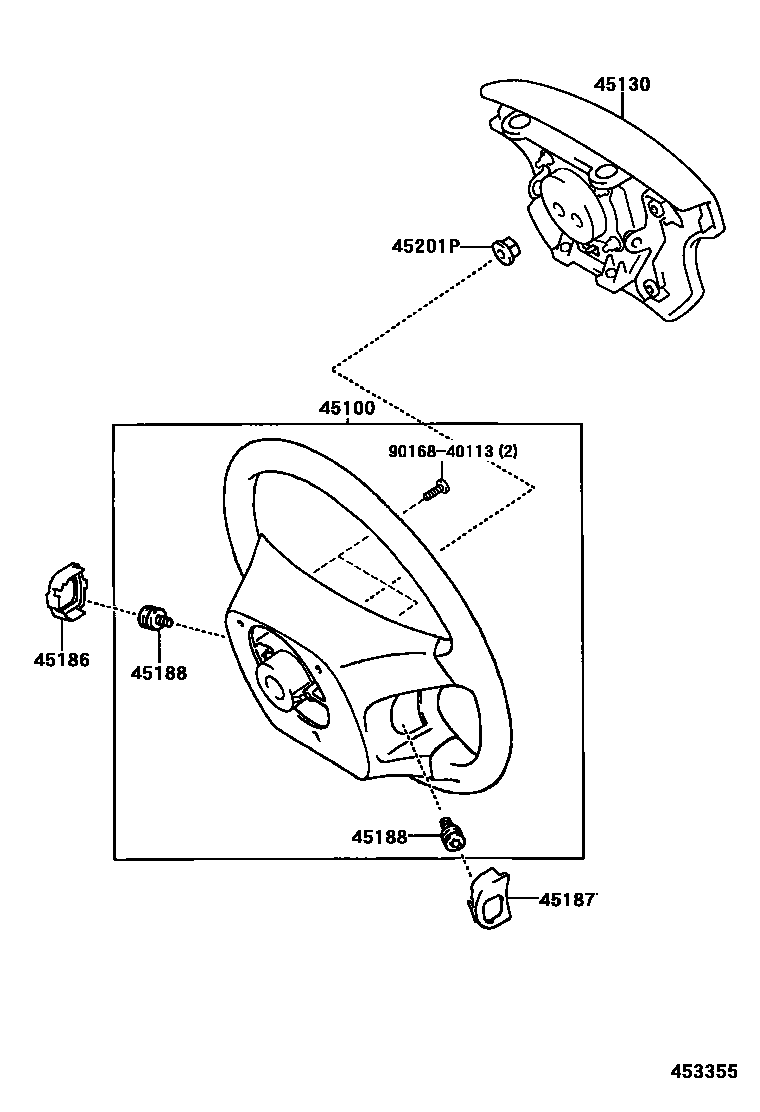 Steering wheel for Lexus GX470 J120, 1 generation, restyling 01.2008